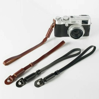 Gambar Hand Strap camera PU Leather for DSLR Mirrorless Canon, Nikon, SonyDl