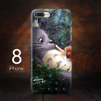 Gambar Hayao Miyazaki iphone8plus lucu kartun cangkang keras My Neighbor Totoro