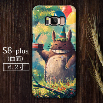 Gambar Hayao Miyazaki s8 s8plus Note8 lucu Permukaan merek Drop cangkang keras My Neighbor Totoro