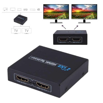 Gambar HDMI 1.3b Splitter Amplifier 1080P 1X2 Split 1 in 2 Out Amplifier Dual Display   intl