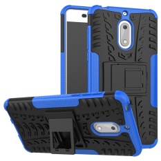 Hicase Detachable 2 in 1 Shockproof Tough Rugged Dual-Layer Case Cover for Nokia 6