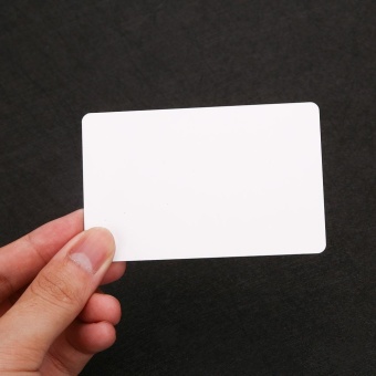 Gambar HID 125khz 1326 Thin 10 mil Blank White Plastic Card With PaperAdhesive Back   intl
