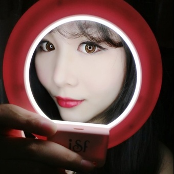 Gambar High Quality LED Selfie Ring Supplementary Lighting Enhancing Photography Light (Pink)   intl