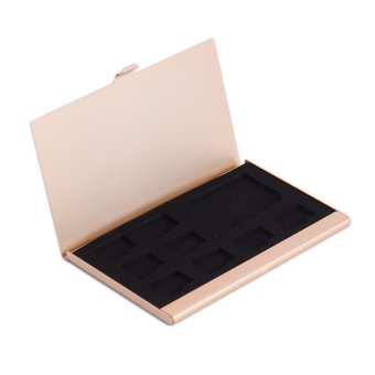 Gambar High Quality Metal Single layer SD TF Memory Card Storage Box4TF+2SD Protective Case Portable Protector Boxes   intl