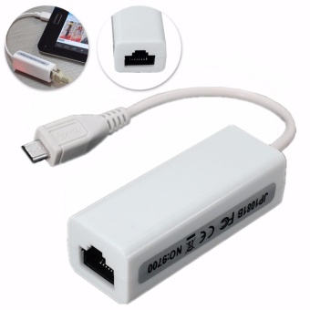 Gambar HIGH SPEED Micro USB 2.0 TO 10 100MBPS RJ45 LAN ETHERNET ADAPTER CONVERTER CABLE   intl