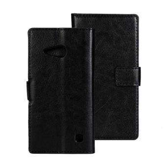 Harga Holster Flip Stand Wallet Crazy Horse PU Leather Case Cover
ForNokia Lumia 730 (Black) intl Online Terbaru