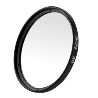 Gambar honful Black Universal Aluminum Alloy 62mm UV Protection Filter forDigital SLR Camera