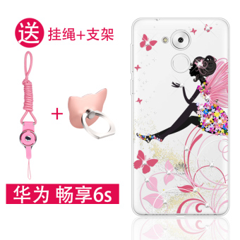 Gambar Huawei lucu silikon dengan berlian menjatuhkan resistensi soft shell shell telepon