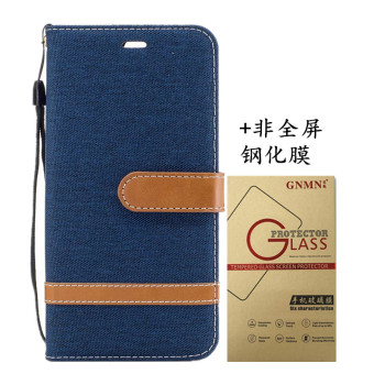 Gambar Huawei p10plus vky al0 denim kain clamshell dompet set ponsel