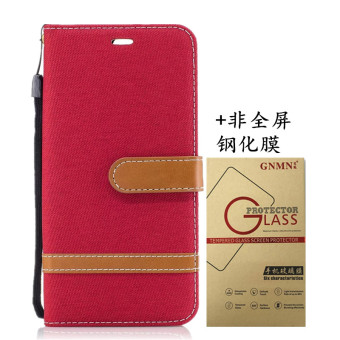 Gambar Huawei p10plus vky al0 denim kain clamshell dompet set ponsel