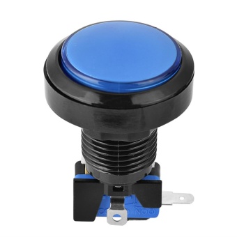 Gambar Illuminated LED 12V Arcade Game Push Button With Micro switch (Blue)   intl