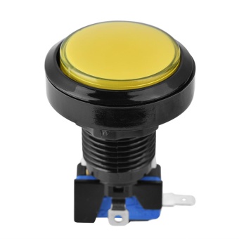 Gambar Illuminated LED 12V Arcade Game Push Button With Micro switch (Yellow)   intl
