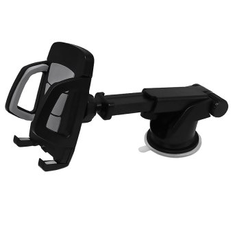 Yika 360°Windshield Universal Car Mount Bracket For iPhone Samsung GPS (Silver)