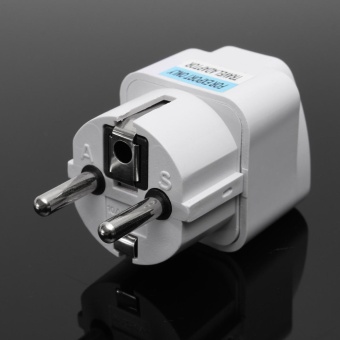 Gambar International Travel Universal Adapter Electrical Plug For UK US EUAU to EU European Socket Converter White   intl