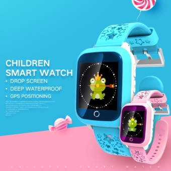 Gambar IP65 Waterproof GPS Smart Watch for Kids support Sim Card Anti lostSOS Monitor Child Gift Touch Screen Phone watch A28T(Blue,Pink) intl