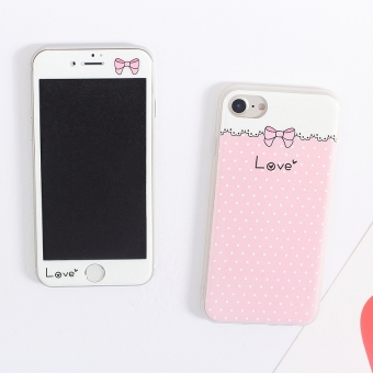 Gambar Iphon7 7 plus 6Splus Polka Dot simpul filter warna layar penuh handphone shell