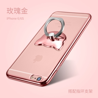 Gambar Iphone6 6 plus i6 apel silikon soft shell set ponsel shell