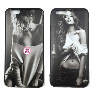Gambar Iphone6 7plus eropa dan amerika silikon perempuan untuk pria dan wanita shell telepon