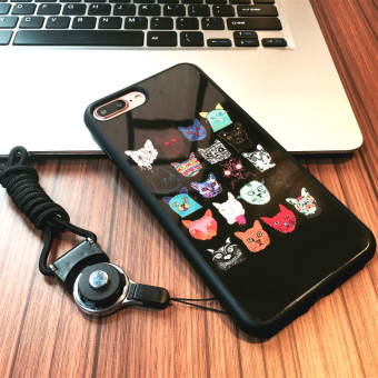 Gambar Iphone6 7Plus Sosis Mulut Apple ID Silikon Tutup Pelindung