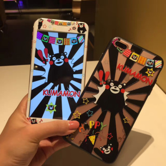 Gambar Iphone6s 6 plus 7plus kartun layar penuh warna pelindung layar pelindung layar baja