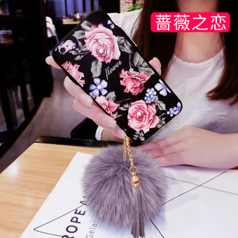 Iphone6splus kepribadian soft silikon bola rambut berlian handphone shell Iphone6splus kepribadian soft silikon bola rambut berlian handphone shell