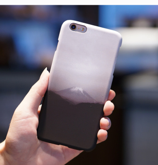 Gambar Iphone6splus sederhana hitam dan putih tinta suasana handphone shell
