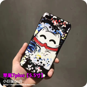 Gambar Iphone7 6plus dicat grafiti beberapa kartun shell