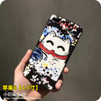 Gambar Iphone7 6plus dicat grafiti beberapa kartun shell