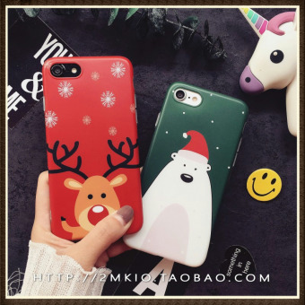 Gambar Iphone7 iPhone6S Natal rusa salju lulur handphone shell