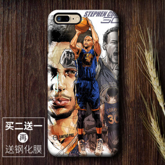 Gambar Iphone8plus NBA basket buram penurunan resistensi cangkang keras shell telepon