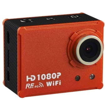Jia Hua AT200 WiFi Sport Camera Diving Wide Angle Lens (Red) - intl  