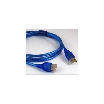 Gambar KABEL USB XTENTION MALE To FEMALE 2.0 BIRU 3 Meter Kabel Konektor