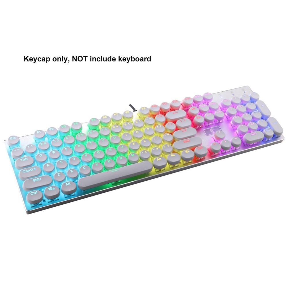 Keycap 104 Double Shot Injection Backlit Keycaps Retro Typewriter Style for all Mechanical .