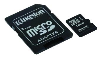 Gambar Kingston MicroSD 16GB Class 4   SDC4 16GB   Hitam