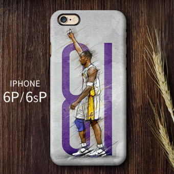 Gambar Kobe Bryant iphone6 6 plus Apple handphone anti Drop cangkang keras handphone shell