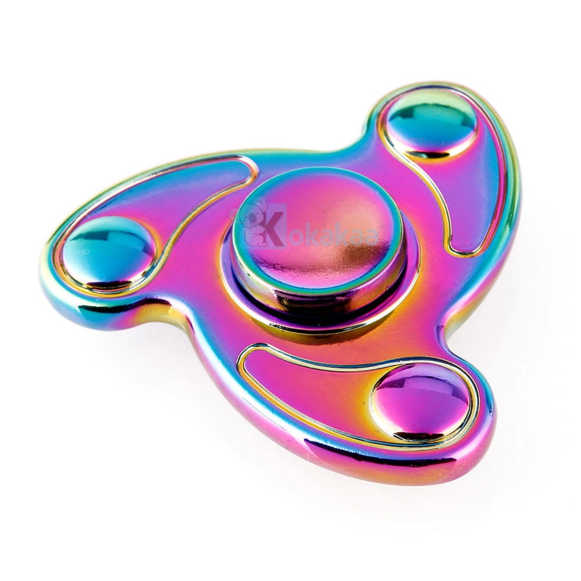 Spinner Alumunium Kapak Rainbow - Fidget Spinner Premium Iron Mainan Anti Stress spinner alumunium kapak rainbow fidget spinner premium iron mainan anti stress