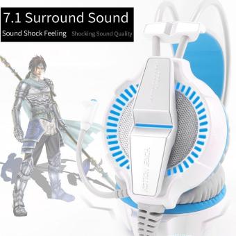 Gambar KOTION EACH G7000 7.1 USB Surround Sound Gaming HeadphonesMicrophone Stereo Headset Enhanced Bass LED Light for Computer PCAdjustable Vibration Mode   intl