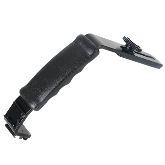 Gambar L Bracket Adjustable Hot Shoe Mount for Video Light FlashDSLR Camera Camcorder   intl