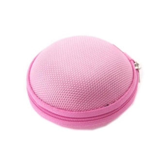 Gambar lanyasy Portable Hard Carrying Case Bag for Earphones, Pink   intl
