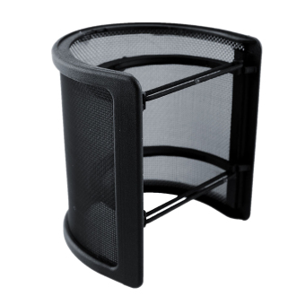 Lapis Ganda Rekaman Mikrofon Topeng Kaca Pop Filter Dengan Perisai Hitam Pebruari 2019 - 3 Lapis Ganda Rekaman Mikrofon Topeng Kaca Pop Filter Dengan Perisai Hitam - 3