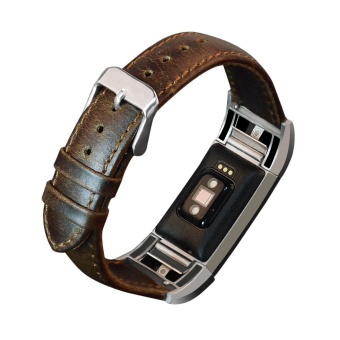 Gambar Leather Buckle Wrist Watch Band Strap Belt for fitbit 2 Watch   intl