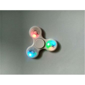 Gambar LED Light Hand Spinner Fidget Toys Aluminium Ceramic Finger BallFor Autism ADHD Spinner White   intl