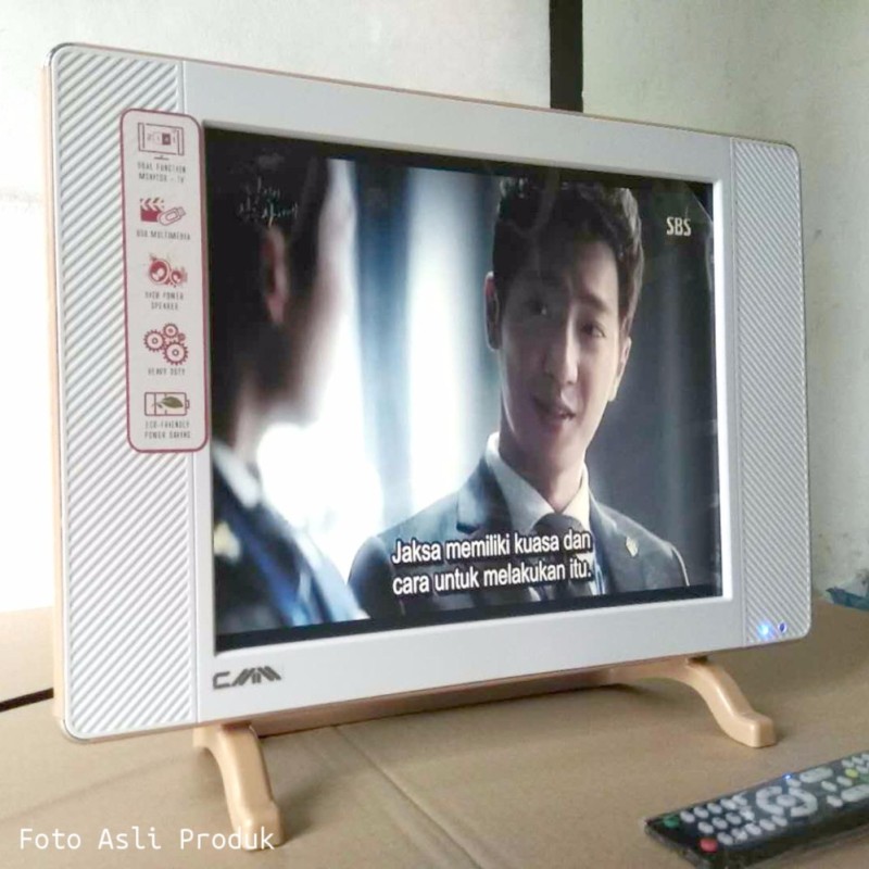 LED TV CMM 17inch Slim Fitur Lengkap VGA USB Movie Multimedia HDMI Murah
