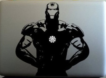 Gambar Leegoal Ironman Triangle dada vinil stiker untuk Apple Macbook   International