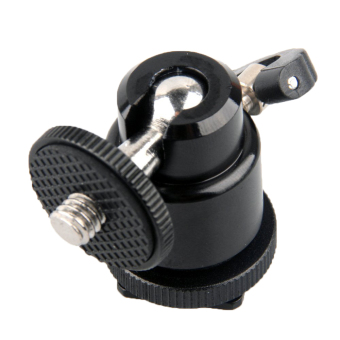 Gambar Leegoal Mini kepala bola dengan kunci dan panas sepatu adaptor kamera Cradle (hitam)   International