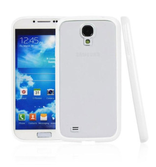 Gambar Leegoal putih Bumper dengan sangat jelas keras kembali penutup Case Untuk Samsung Galaxy S4 IV i9500   International