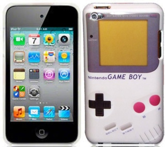 Gambar Leegoal White Game Boy Print PC Case Cover for iPod Touch 4   intl