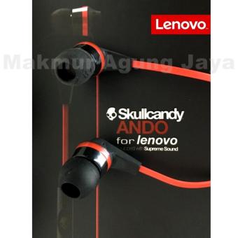 Gambar Lenovo Earphone Headset   Handsfree Skullcandy   INKD   Ando  Warna Red   Merah