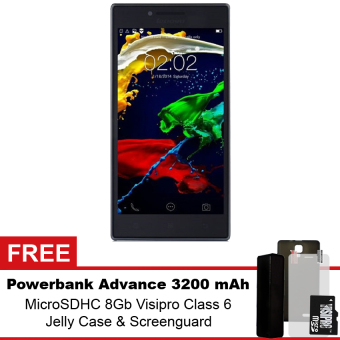 Gambar Lenovo P70   16GB   Hitam + Gratis Powerbank Advance 3200 mAh + MicroSDHC 8Gb Visipro Class6 + Jellycase + Screenguard