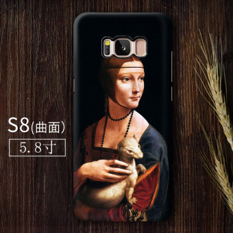 Gambar Leonardo da Vinci S8 S8 S8 kepribadian matte cangkang keras ponsel shell